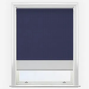 Supreme Blackout Indigo & Grey Double Roller Blind