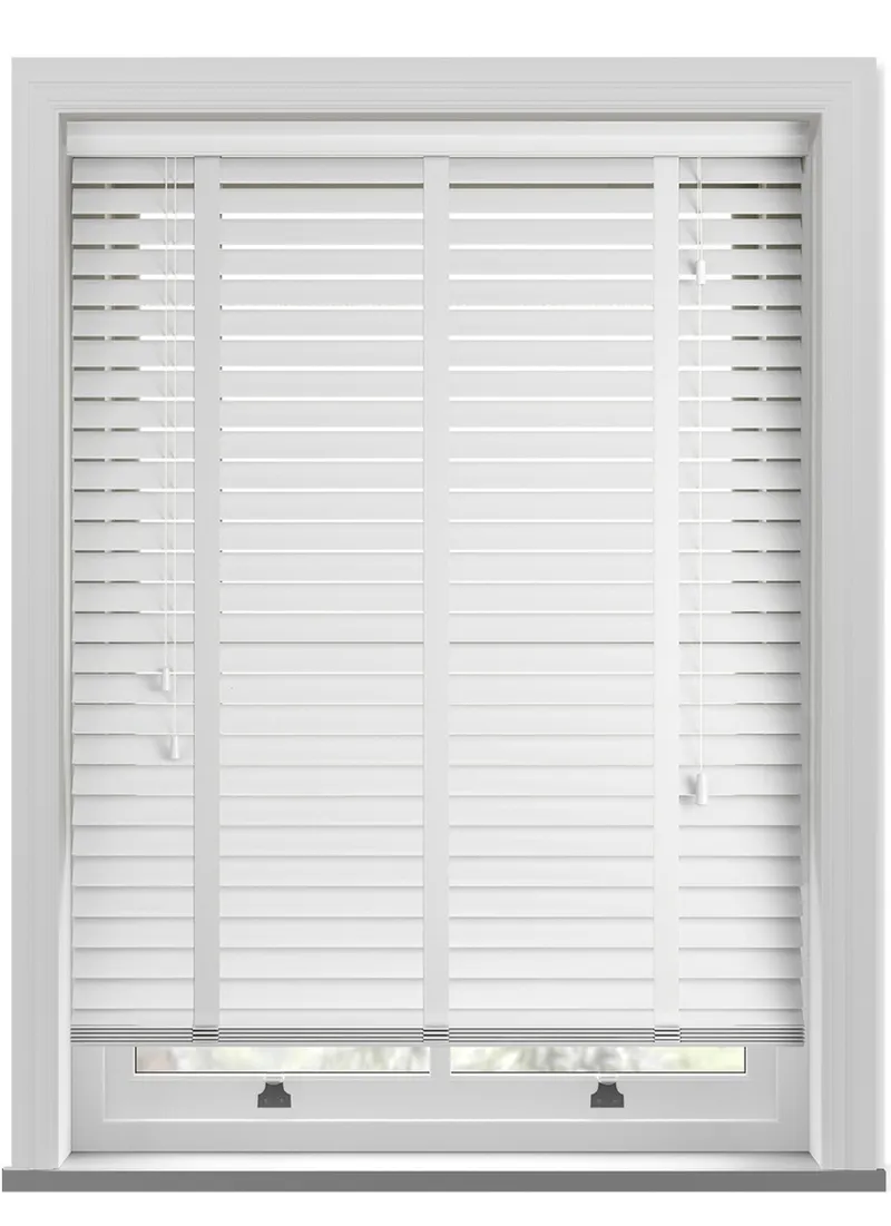 Gloss Pure Taped Real Wood Blind