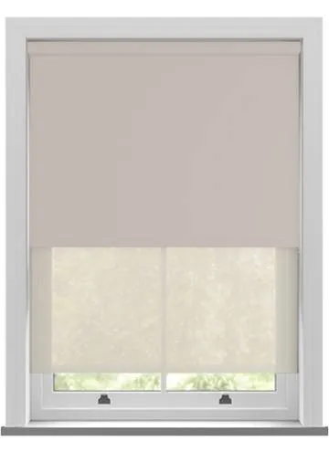 Como Harmony And Nico Beige Double Roller Blind