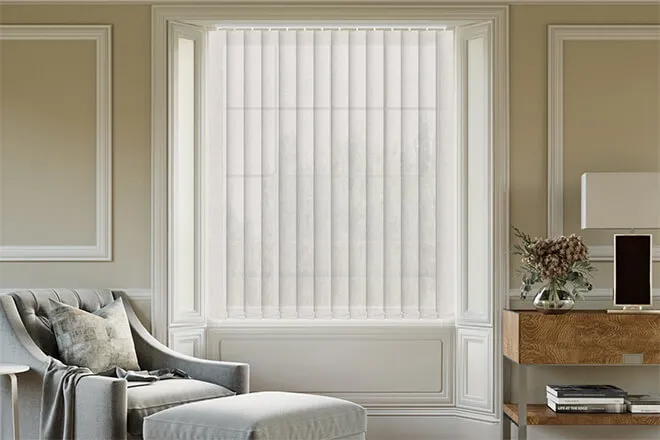 Spring Grey - Sheer Voile Vertical Blind