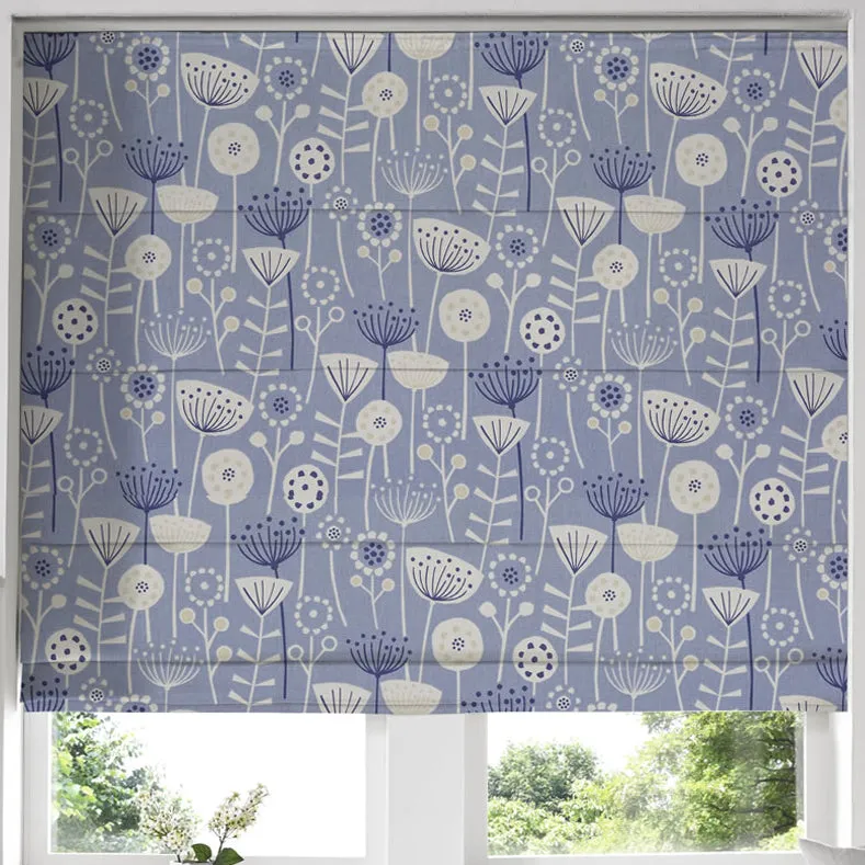 Bergen Made To Measure Roman Blind Blue