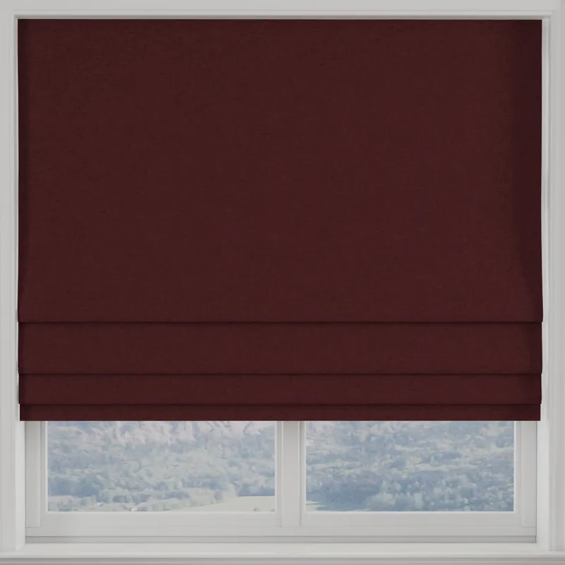 Kansai Plain Made To Measure Roman Blind Ruby