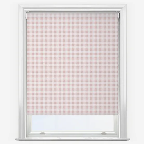 Sonova Studio Gingham Blush Roller Blind