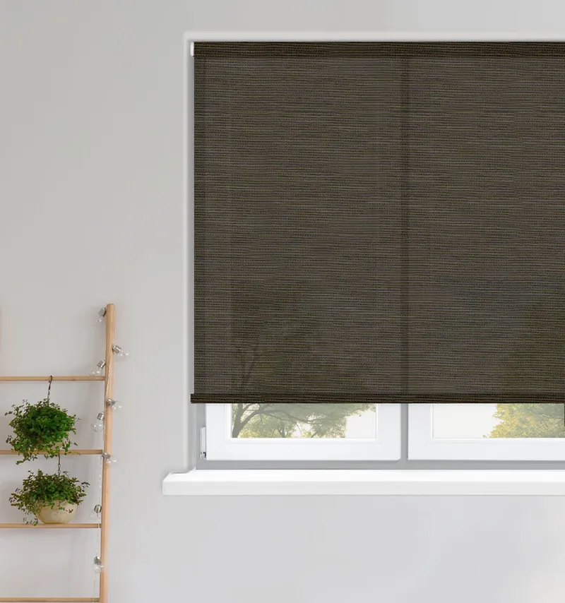 Hampton Rb Mahogany Brown Roller Blinds
