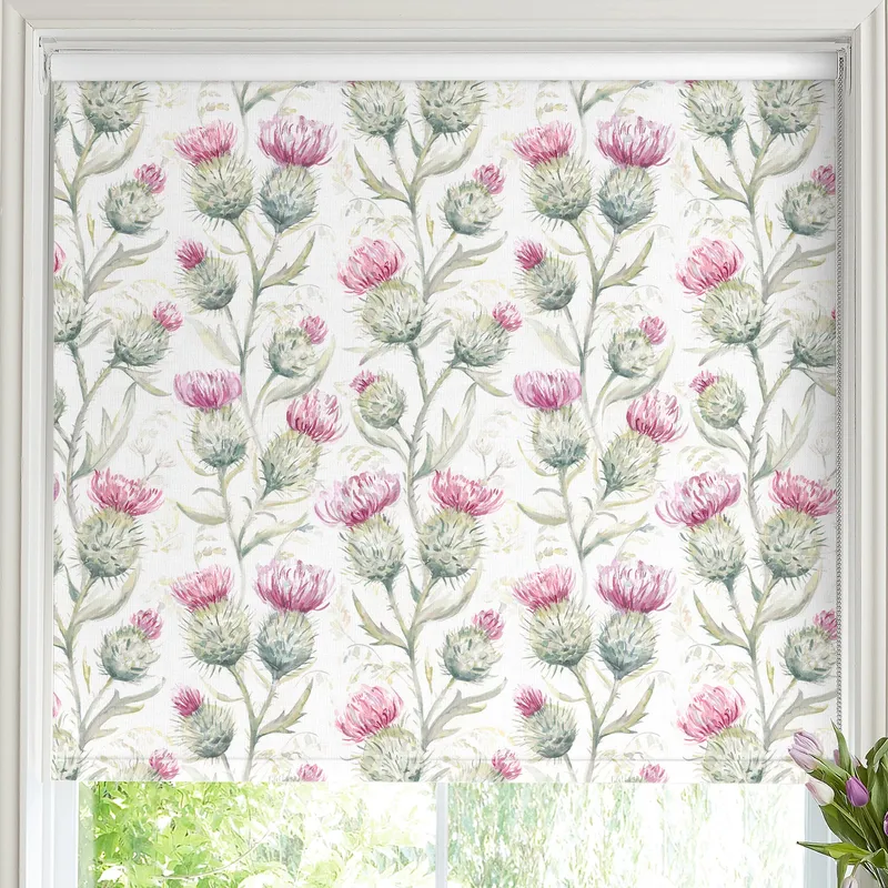 Voyage Thistle Glen Made To Measure Blackout Roller Blind Summer