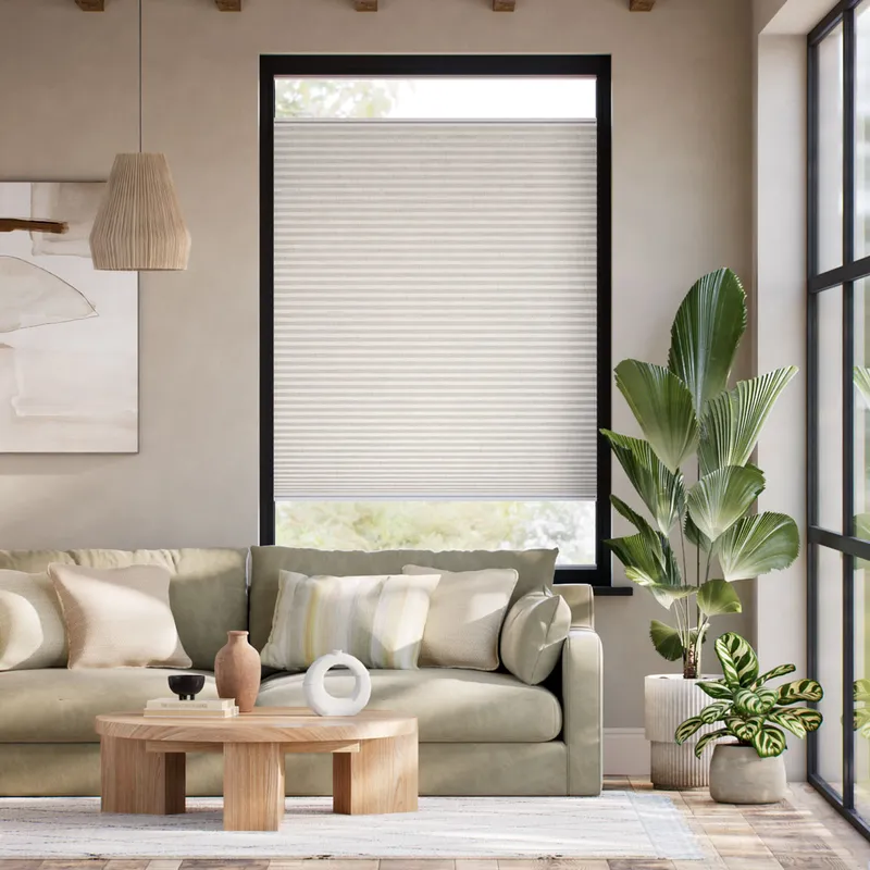 Stick On Duolight Crackle Alabaster Thermal Blind