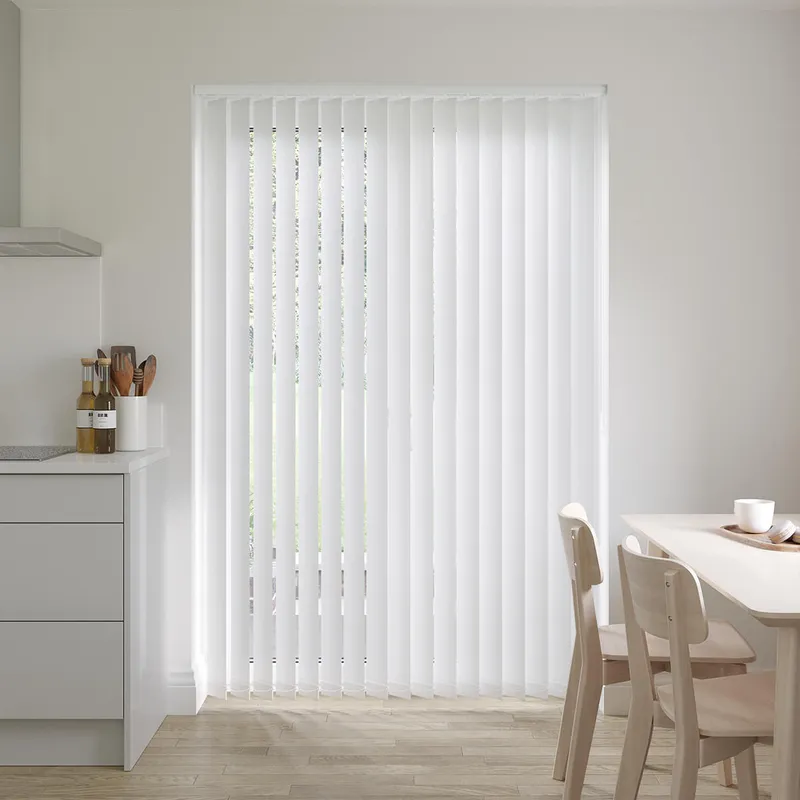 Cancun White Vertical Blinds