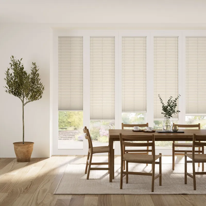 Bifold Clickfit Oatmeal Pleated Blind