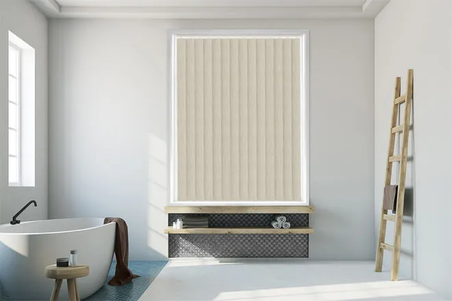 Eva Vanity - Vinyl Blackout Vertical Blind