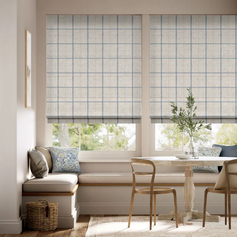 Washington Still Blue Roman Blind