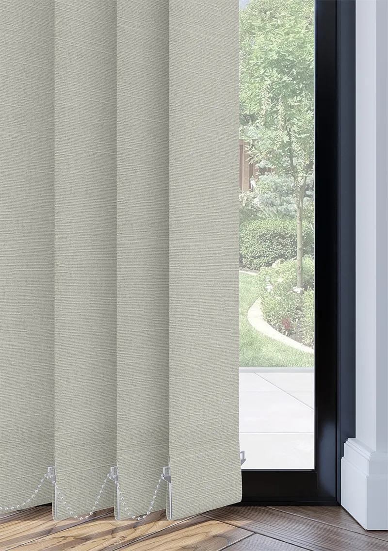Beige Linen Touch Vertical Blind