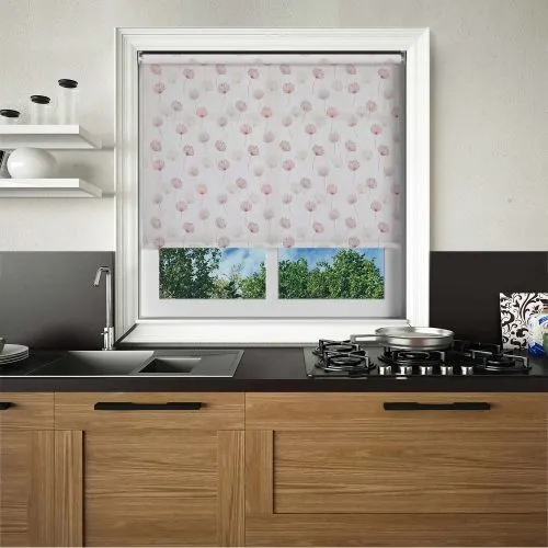 Odi Maroon Cordless Roller Blind