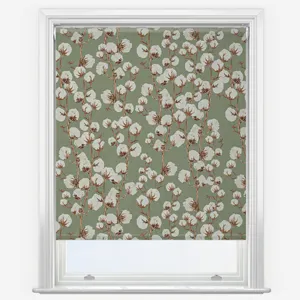 Sonova Studio Cotton Trellis Olive Roller Blind