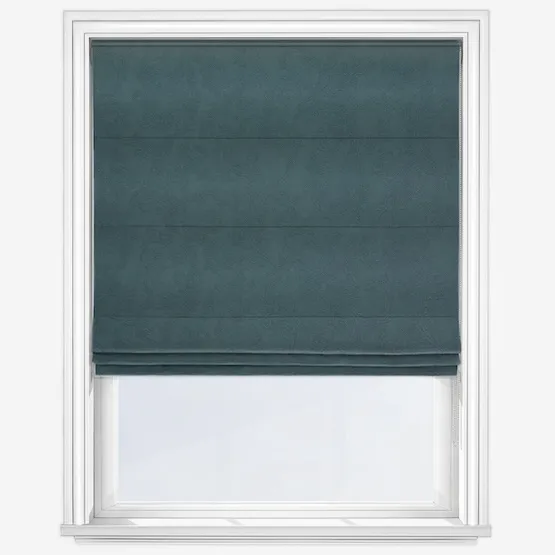 Bordeaux Teal Roman Blind