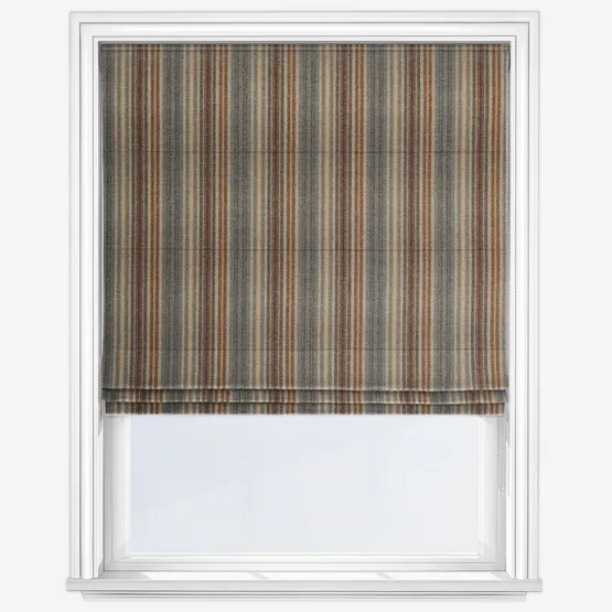 Moon Burleigh Denim Gold Roman Blind