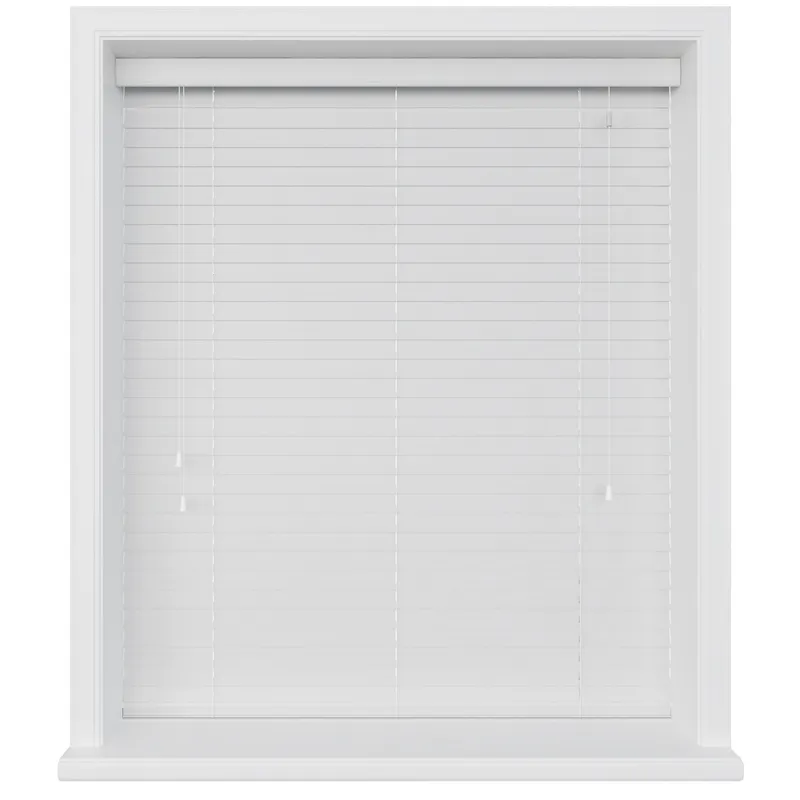 Brilliant White Xl Real Wood Blinds Uk