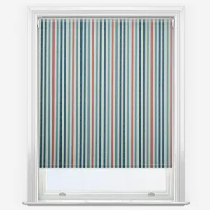 Emily Bond Cornish Stripe Blue Multi Roller Blind