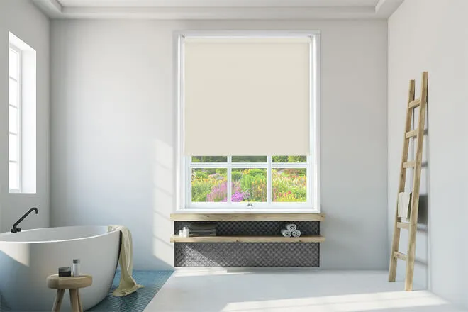 Code Cream - Waterproof Blackout Roller Blind