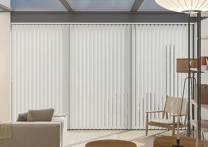 Shimmer (Blackout) Quartz Cream - Vertical Blind