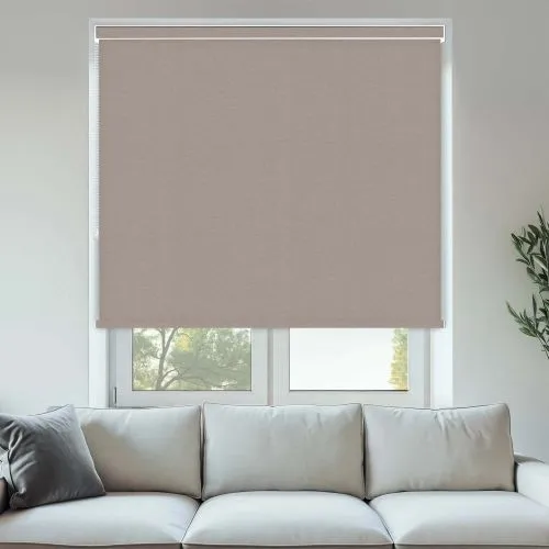 Vibe Blackout Mocha Pelmet Roller Blinds - Premium Shade Solution