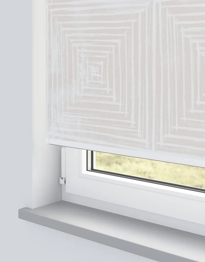 Blush Electrical Roller Blind - Adina