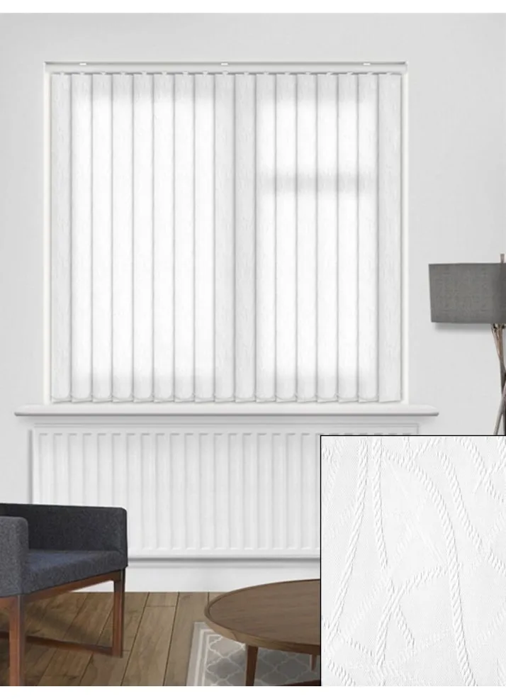 Rope White 89mm Daylight Vertical Blind