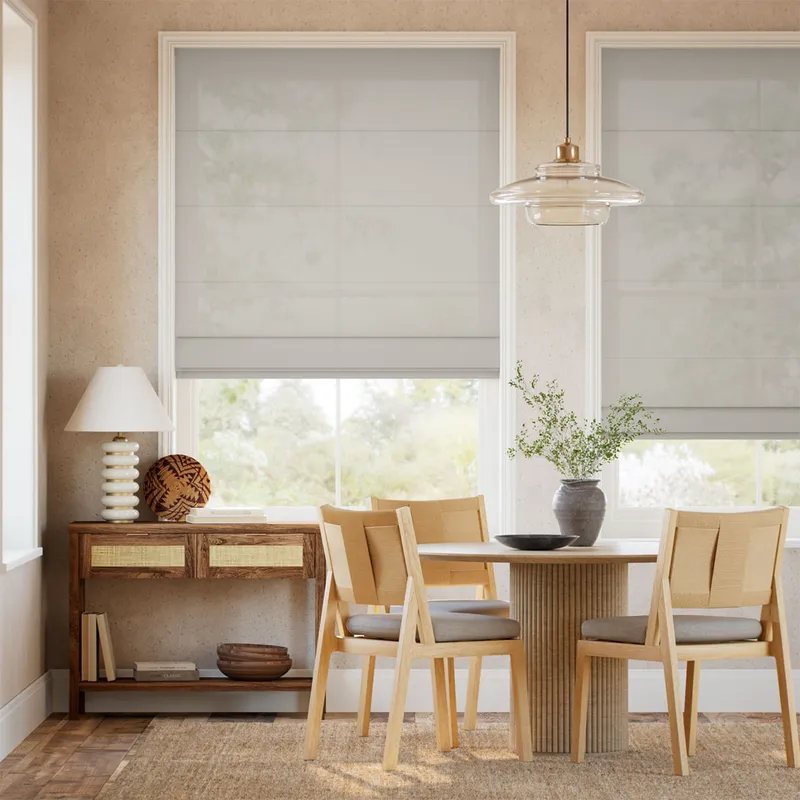 Juno Voile Cloud Grey Roman Blind