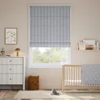 Devon Stripe Maritime Blue Roman Blind
