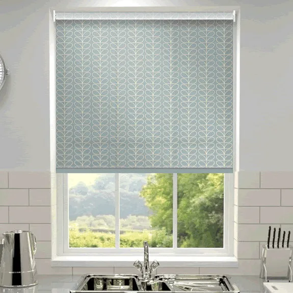 Orla Kiely Linear Stem Made To Measure Roller Blind Duckegg
