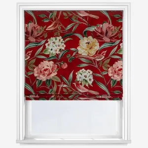 Shangri La Rosso Roman Blind