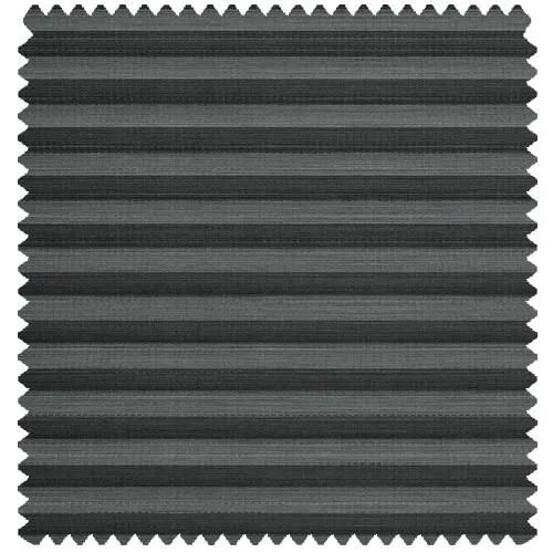 Hamilton Black Grey Perfect Fit Pleated Blinds