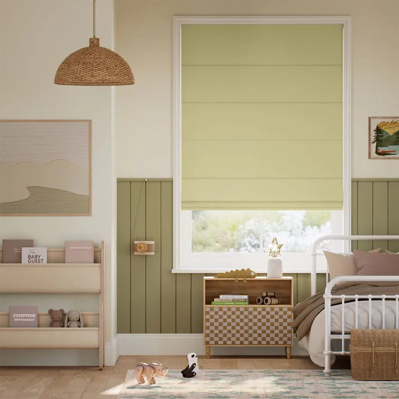 Remy Linen Citrine Roman Blind