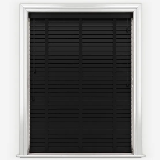 Prime Timberlux Prime Sin With Black Tapes Wooden Venetian Blinds
