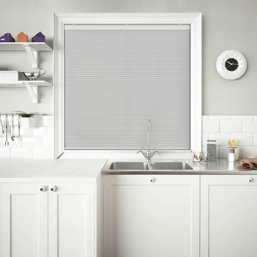 Tenso Frost White Cordless Honeycomb Pleated Blind