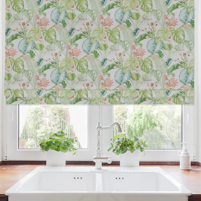 Snape Made To Measure Roman Blind Tropical