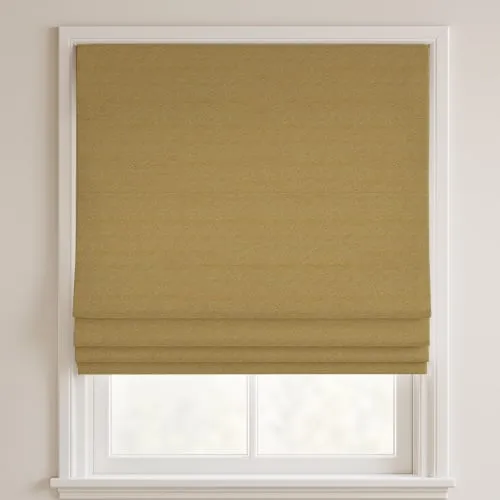 Zest Mustard Deluxe Roman Blinds