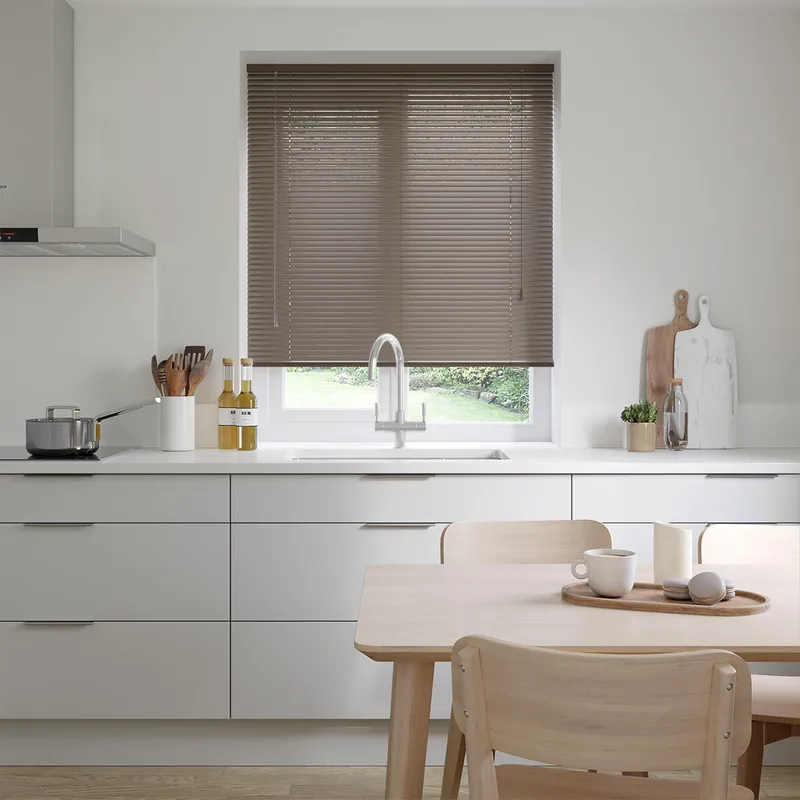 Glimmer Mocha Brown Venetian Blinds 25mm