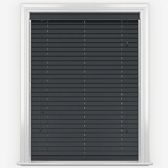 Lusso Anthracite Wooden Venetian Blind