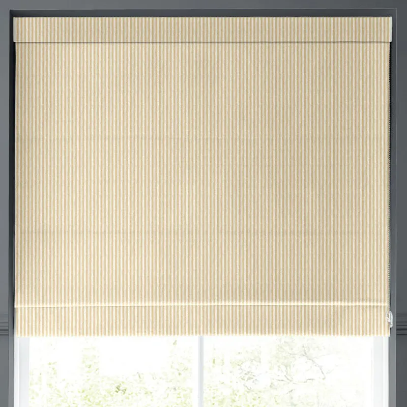 Emily Bond Oscar Stripe Made To Measure Roman Blind Gold