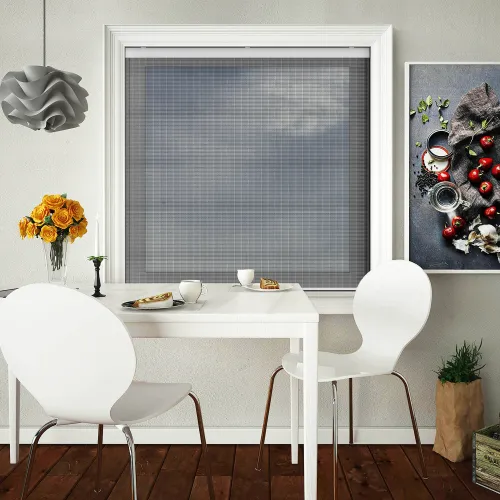 Flyscreen Black Cordless Honeycomb Pleated Blind