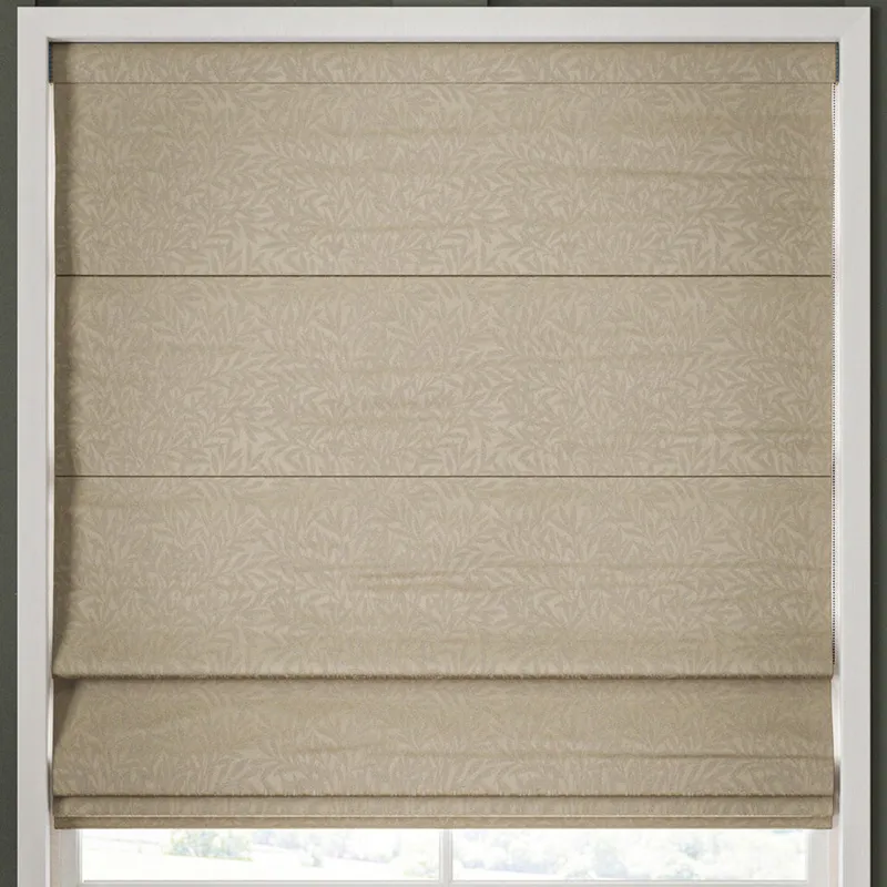 William Morris Willow Woven Made To Measure Roman Blind Jute