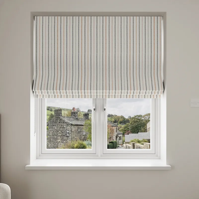 Laura Ashley Candy Stripe Apricot Blinds Uk