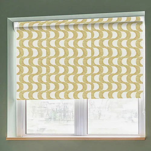 Wave Ochre Grip Fit Roller Blinds