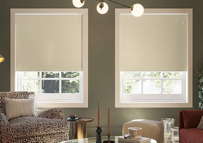 Skylar (Blackout) Camel - Pleated Blind