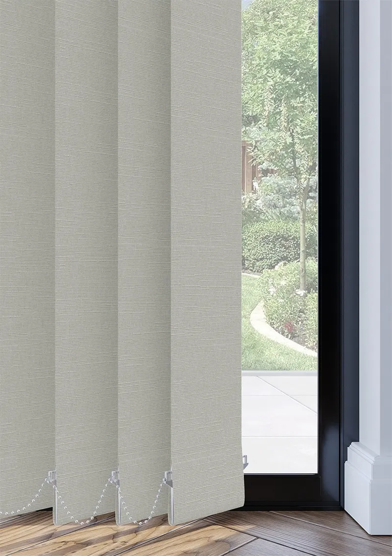 Beige Linen Touch Blackout Vertical Blind