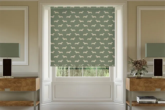 Emily Bond Peggy Fern - Designer Roller Blind