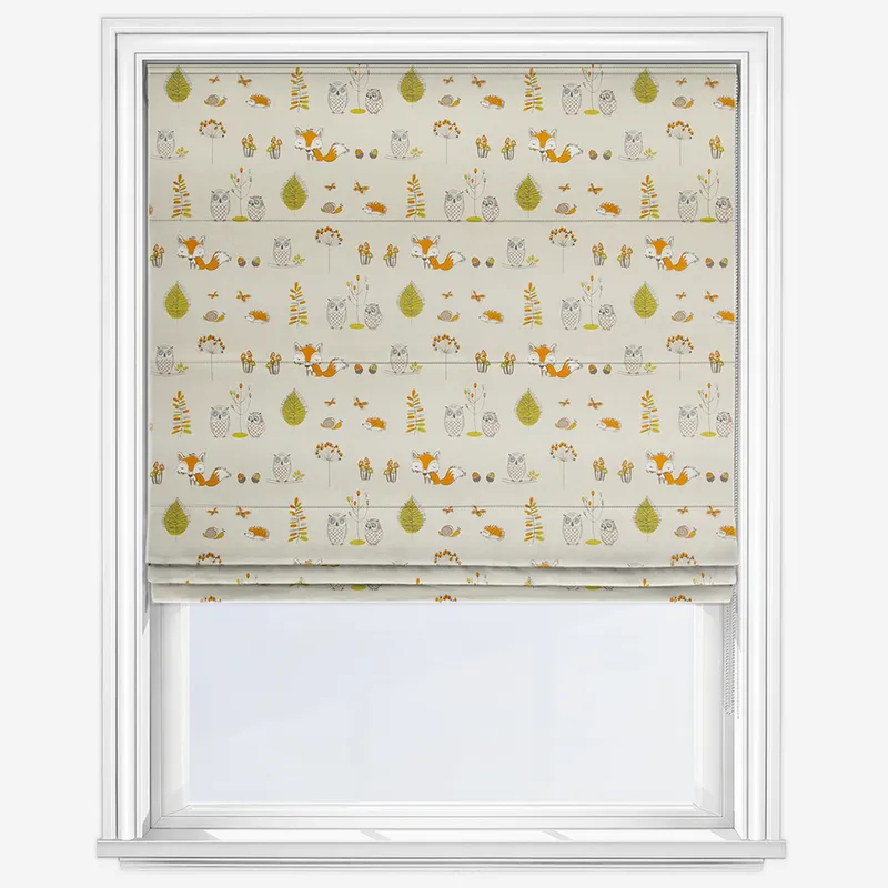 Woodland Fox Multi Roman Blind