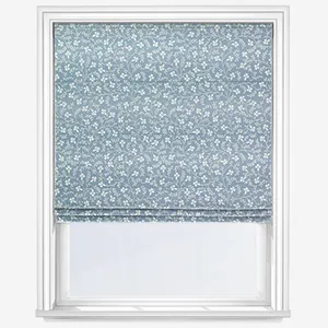 Laura Ashley Campion Newport Blue Roman Blind