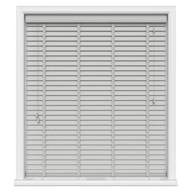 Mission Grey With Tapes Eco-wood Blinds Uk