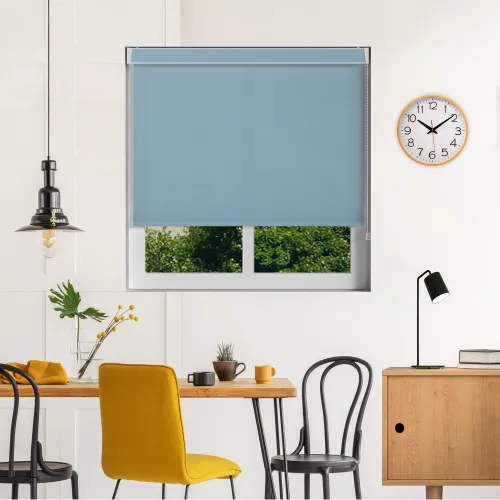 Origin Pastel Blue Pelmet Roller Blind